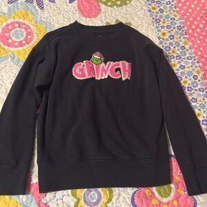Little girls embroidered crewneck